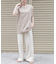 FORK&SPOON　エンブロイダリーノースリーブTシャツ