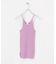 w cashmere　fine ribbed camisole