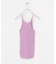 w cashmere　fine ribbed camisole