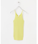 w cashmere　fine ribbed camisole