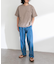 接触冷感デニムイージーパンツ