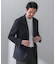 『洗濯可／防シワ』LIFE STYLE TAILOR　TRABESTグレンチェックジャケット