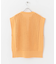 ホールメッシュキーネックニットベスト