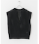 ホールメッシュキーネックニットベスト