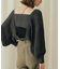 ラメバックオープンメッシュボレロ