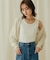 ラメバックオープンメッシュボレロ
