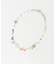 カラーパーツビーズネックレス