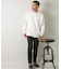『一部WEB限定カラー』綿カシミヤクルーネックニット