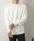 『一部WEB限定カラー』綿カシミヤクルーネックニット