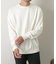 『一部WEB限定カラー』綿カシミヤクルーネックニット