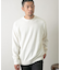 『一部WEB限定カラー』綿カシミヤクルーネックニット
