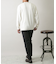 『一部WEB限定カラー』綿カシミヤクルーネックニット