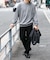 『一部WEB限定カラー』綿カシミヤクルーネックニット