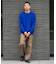 『一部WEB限定カラー』綿カシミヤワイドフィットクルーネックニット