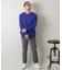 『一部WEB限定カラー』綿カシミヤワイドフィットクルーネックニット