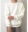 『一部WEB限定カラー』綿カシミヤワイドフィットクルーネックニット