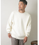 『一部WEB限定カラー』綿カシミヤワイドフィットクルーネックニット