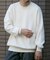 『一部WEB限定カラー』綿カシミヤワイドフィットクルーネックニット