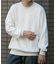 『一部WEB限定カラー』綿カシミヤワイドフィットクルーネックニット