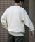 『一部WEB限定カラー』綿カシミヤワイドフィットクルーネックニット