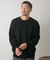 『一部WEB限定カラー』綿カシミヤワイドフィットクルーネックニット