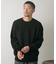 『一部WEB限定カラー』綿カシミヤワイドフィットクルーネックニット