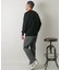 『一部WEB限定カラー』綿カシミヤワイドフィットクルーネックニット