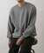 『一部WEB限定カラー』綿カシミヤワイドフィットクルーネックニット