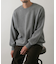 『一部WEB限定カラー』綿カシミヤワイドフィットクルーネックニット