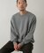 『一部WEB限定カラー』綿カシミヤワイドフィットクルーネックニット