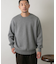 『一部WEB限定カラー』綿カシミヤワイドフィットクルーネックニット