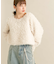 クロップドフェザープルオーバー