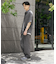 メランジタックワイドパンツ