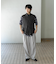 メランジタックワイドパンツ