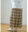 チェック消しプリーツスカート∴