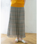 チェック消しプリーツスカート∴