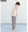 マイクロチェック2タックワイドスラックス