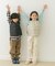 TAION　V-NECK BUTTON DOWN VEST(KIDS)
