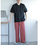 『セットアップ対応』『イージーケア』ダブルタックワイドスラックス