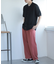 『セットアップ対応』『イージーケア』ダブルタックワイドスラックス