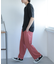 『セットアップ対応』『イージーケア』ダブルタックワイドスラックス