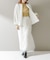 ELENDEEK　FRINGE STRAIGHT SKIRT
