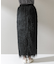 ELENDEEK　FRINGE STRAIGHT SKIRT