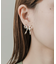 パールメタルリボンピアス