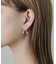 パールメタルリボンピアス