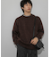 『洗濯可』ソフトシャギークルーネックニット