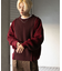 ブロッキングステッチクルーネックニット