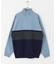 パネルボーダーハーフZIPニット