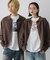 『ユニセックス』『洗濯可』ストレッチシャツカーディガン