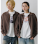 『ユニセックス』『洗濯可』ストレッチシャツカーディガン